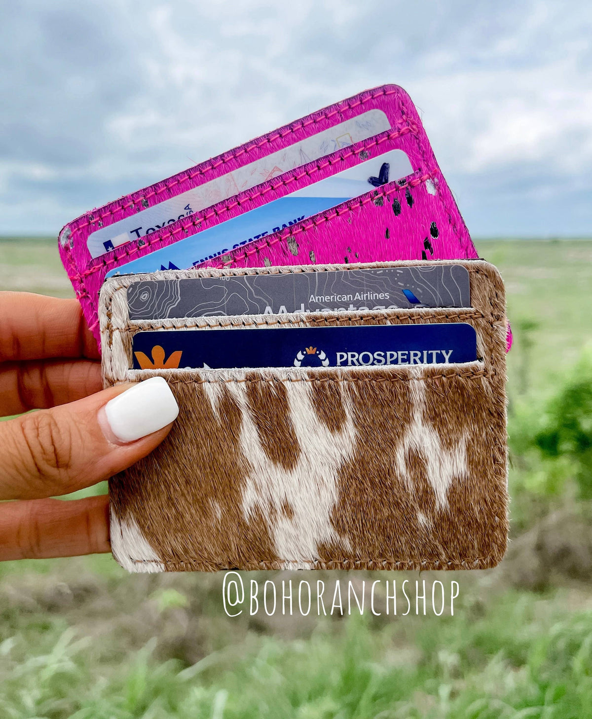 The Ranch Hand Cowhide Card Holder