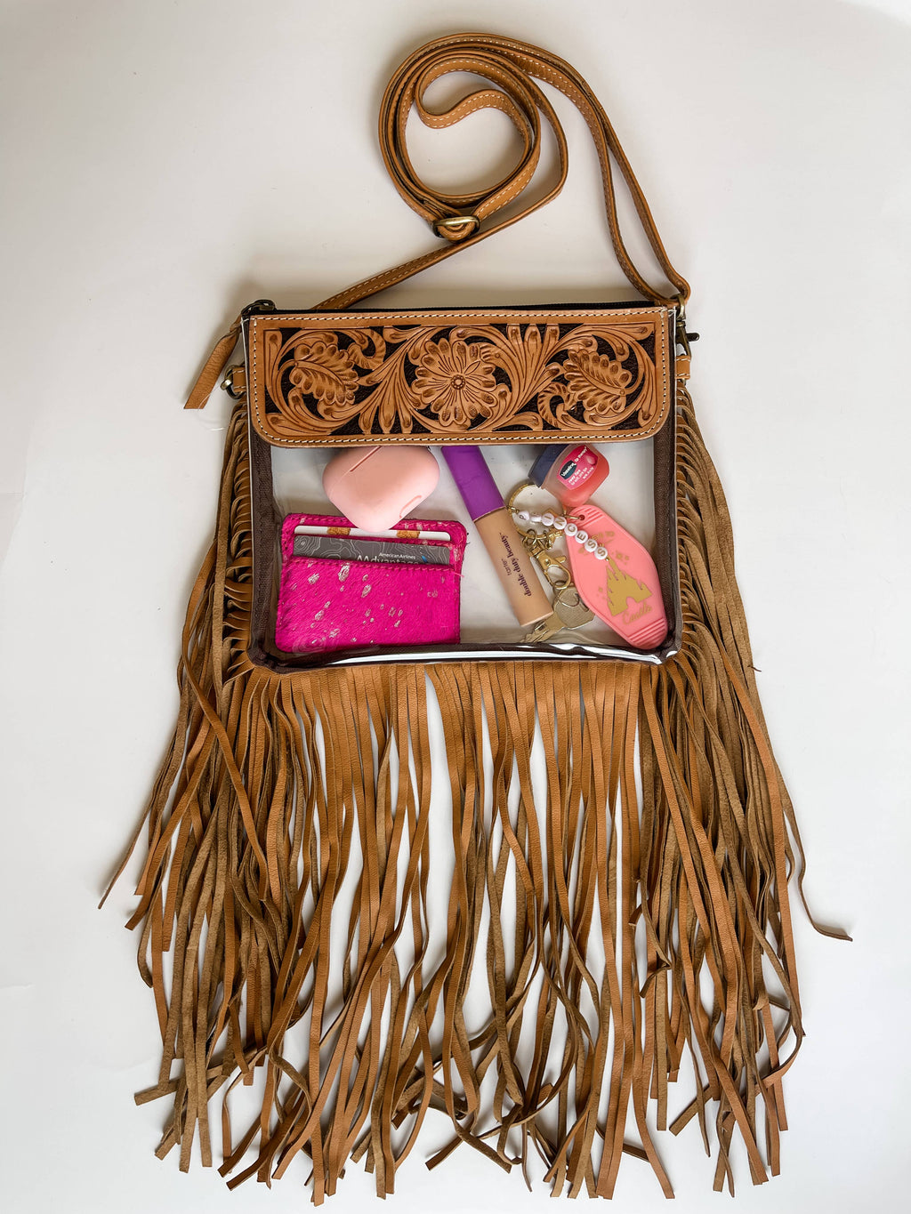 The Turquoise Tail Fringe Crossbody