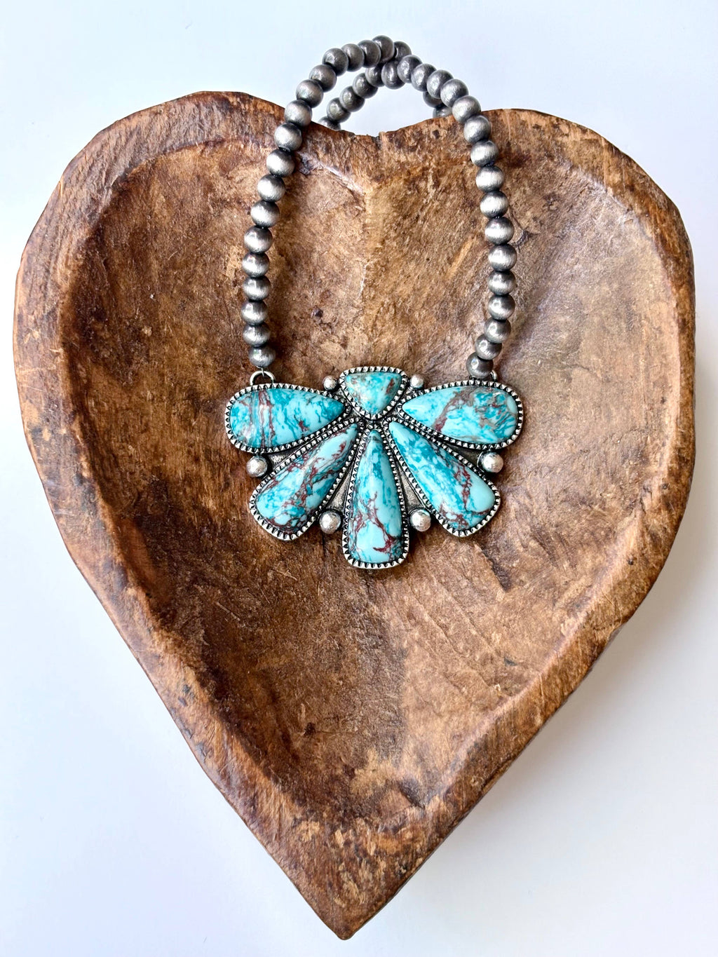 The Turquoise Squash Blossom Necklace
