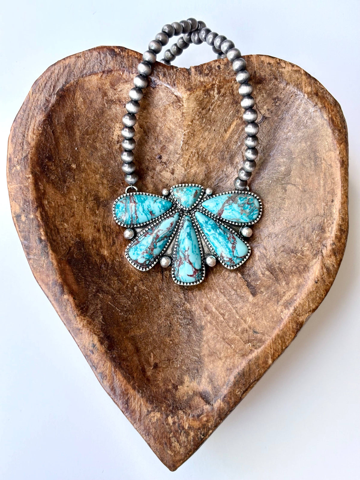 The Turquoise Squash Blossom Necklace