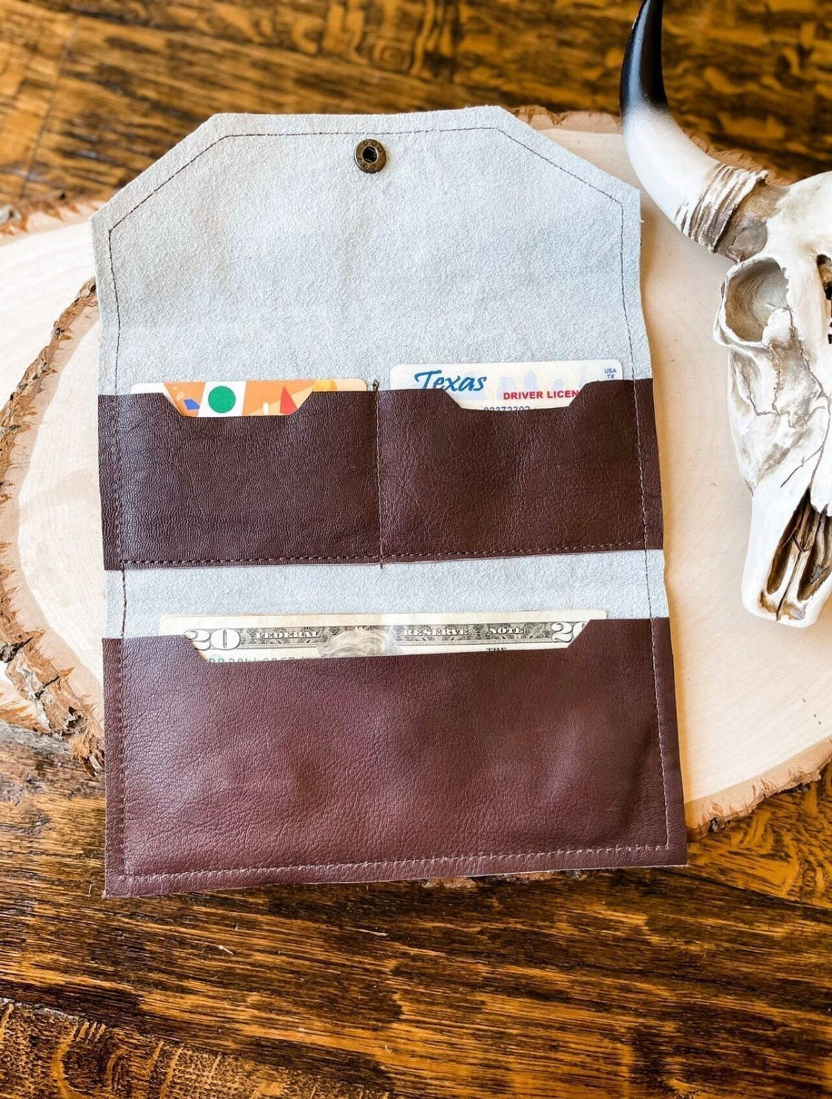 The Wild & Free Cowhide Wallet