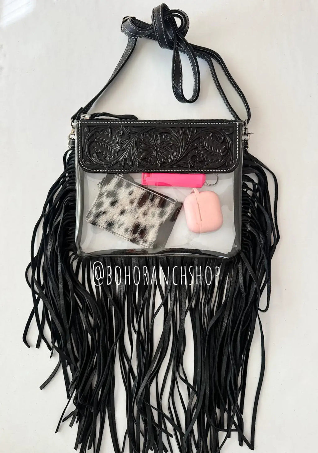 The Turquoise Tail Fringe Crossbody