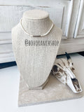 The White Navajo Bead Choker