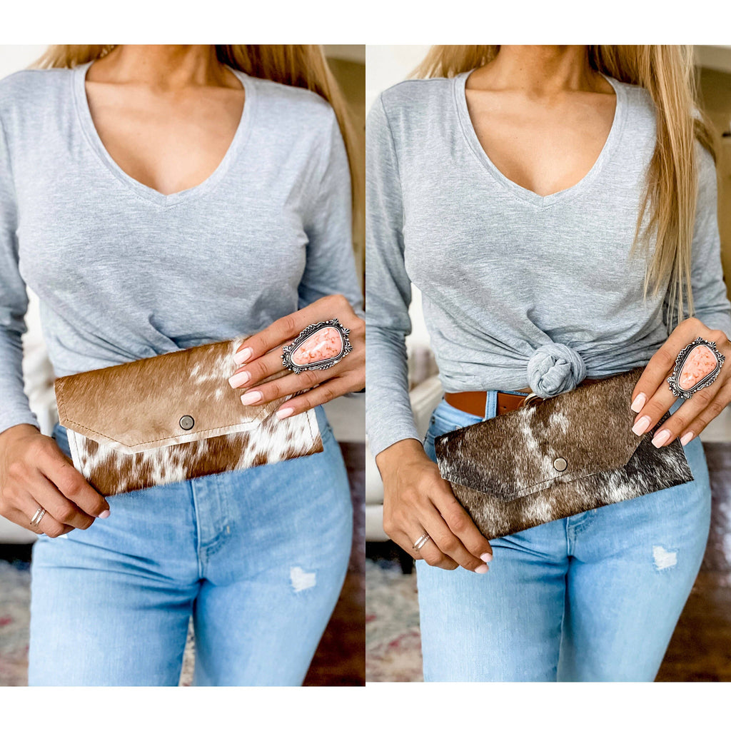 The Wild & Free Cowhide Wallet