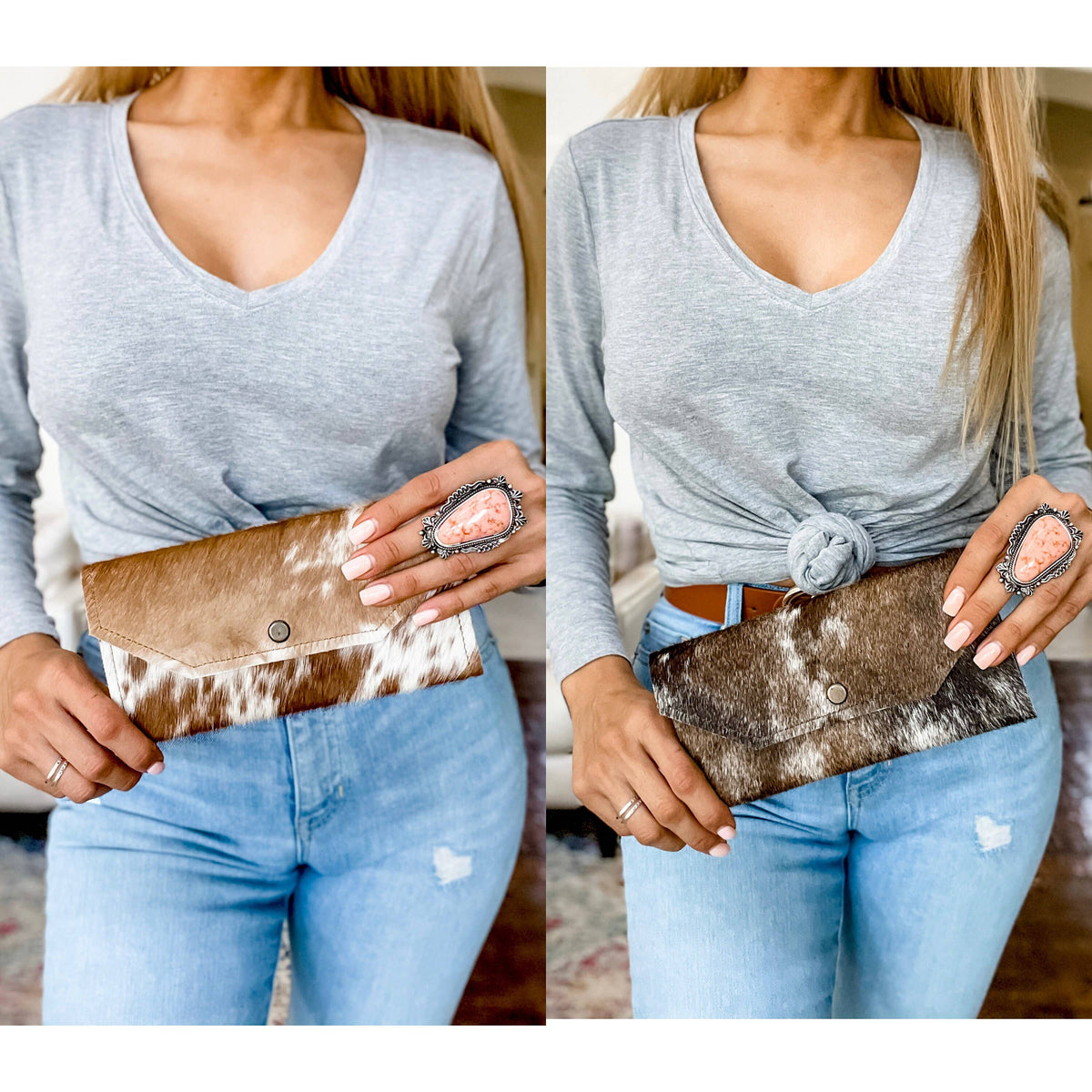 The Wild & Free Cowhide Wallet