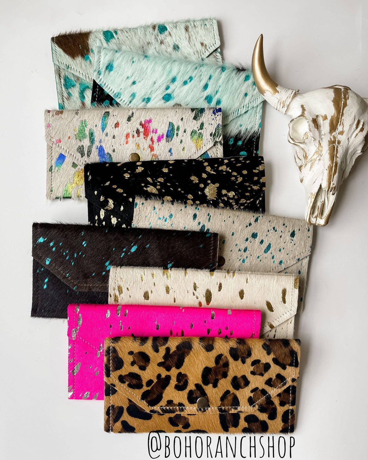 The Wild & Free Cowhide Wallet
