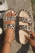 The Leopard Slide Sandals (Preorder)