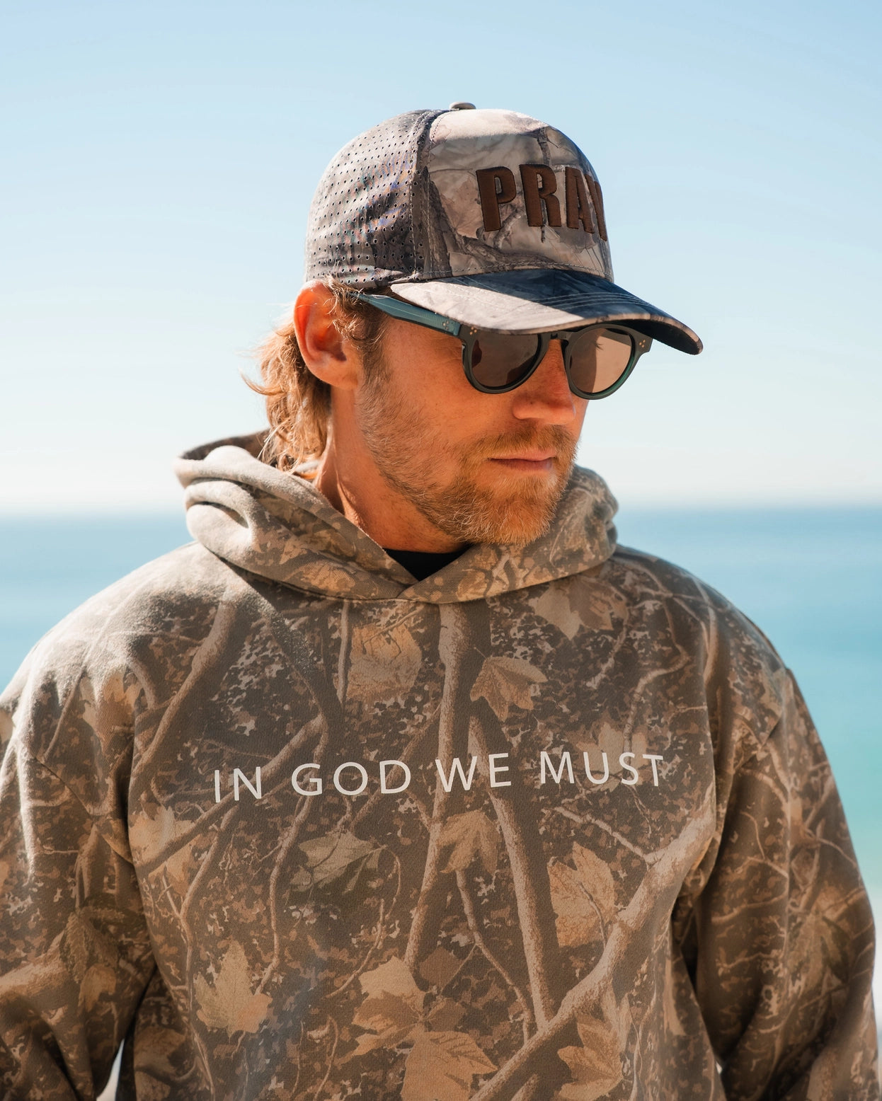 The Pray First Trucker Hat (Preorder)