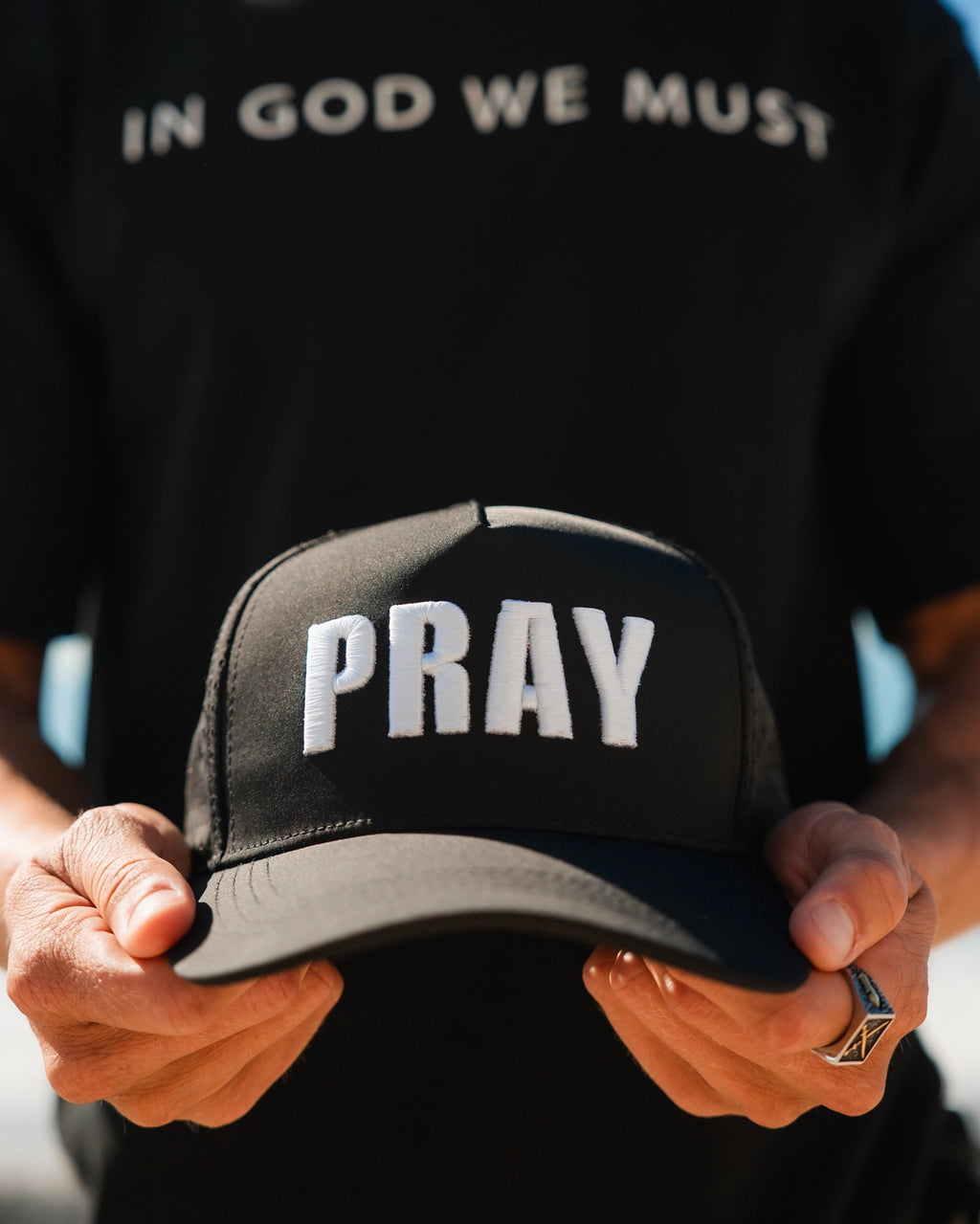 The Pray First Trucker Hat (Preorder)