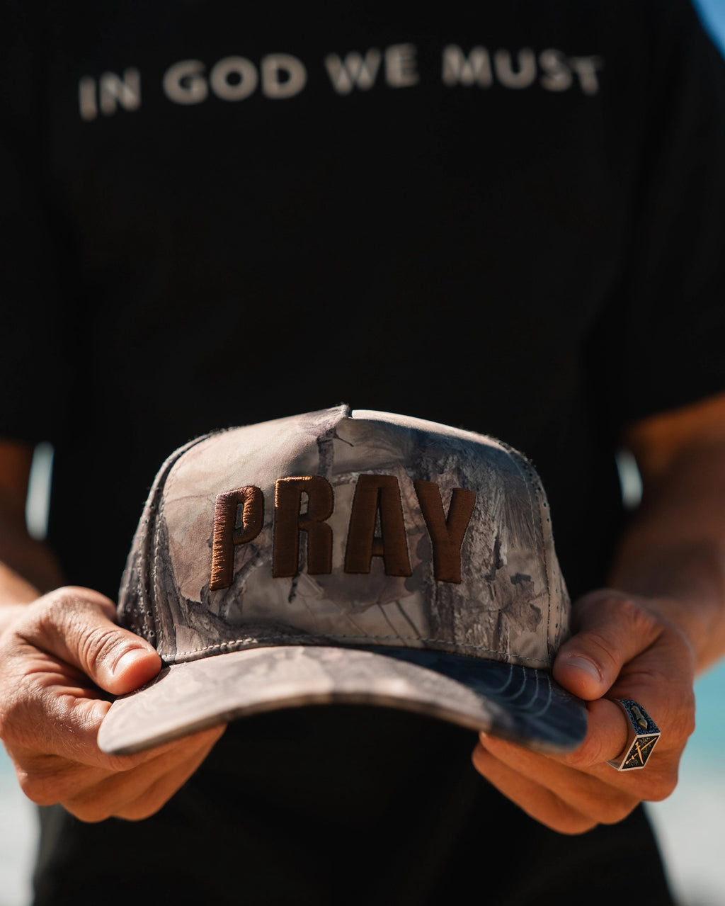 The Pray First Trucker Hat (Preorder)