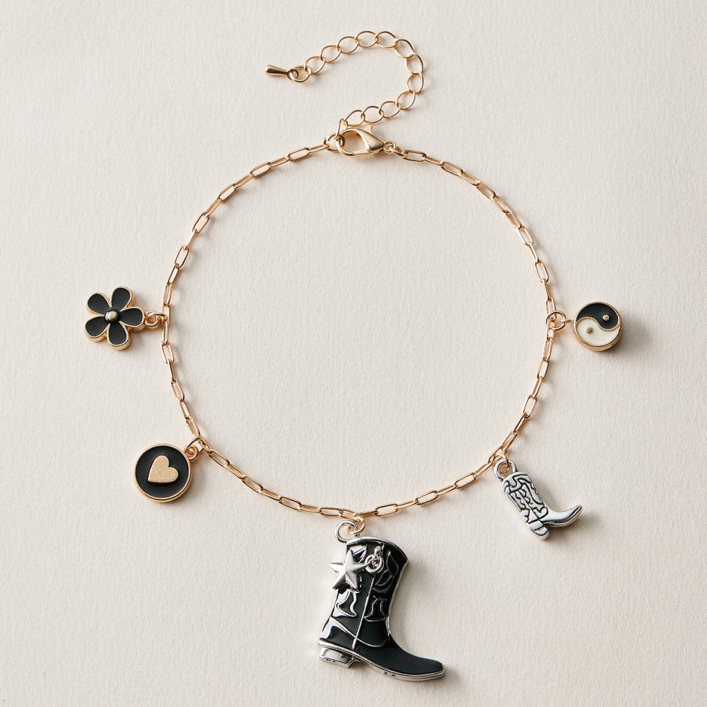 The Wildflower & Whiskey Charm Anklet