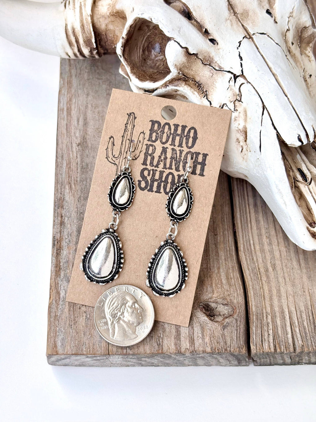 The Silver Creek Teardrop Earrings