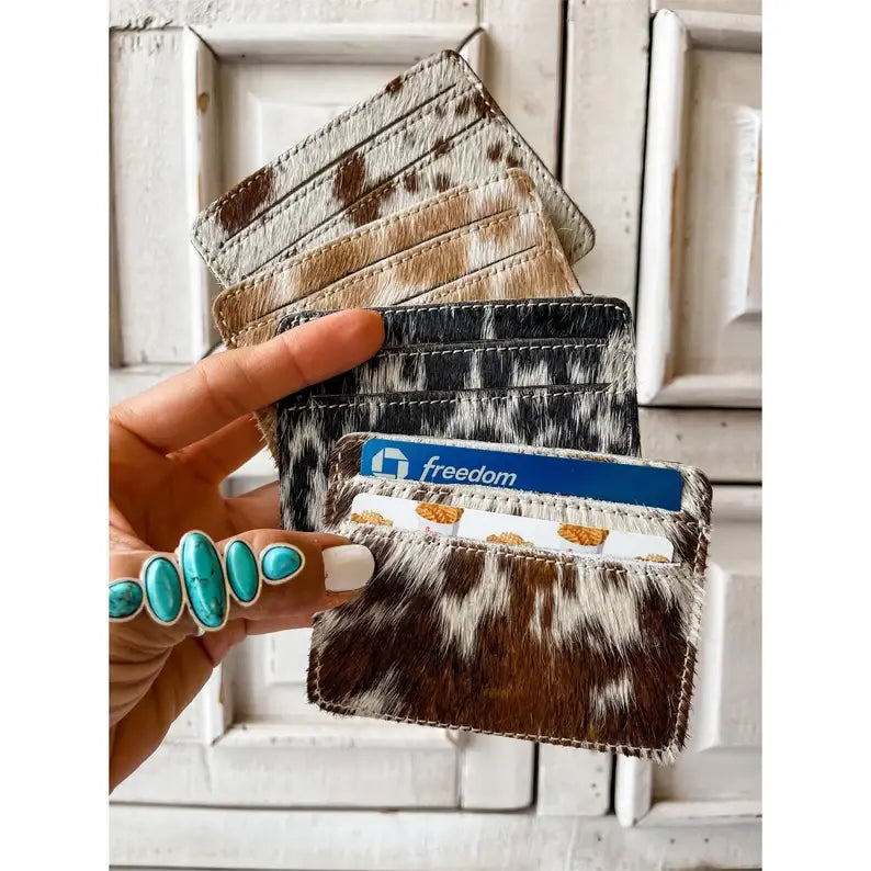 The Ranch Hand Cowhide Card Holder