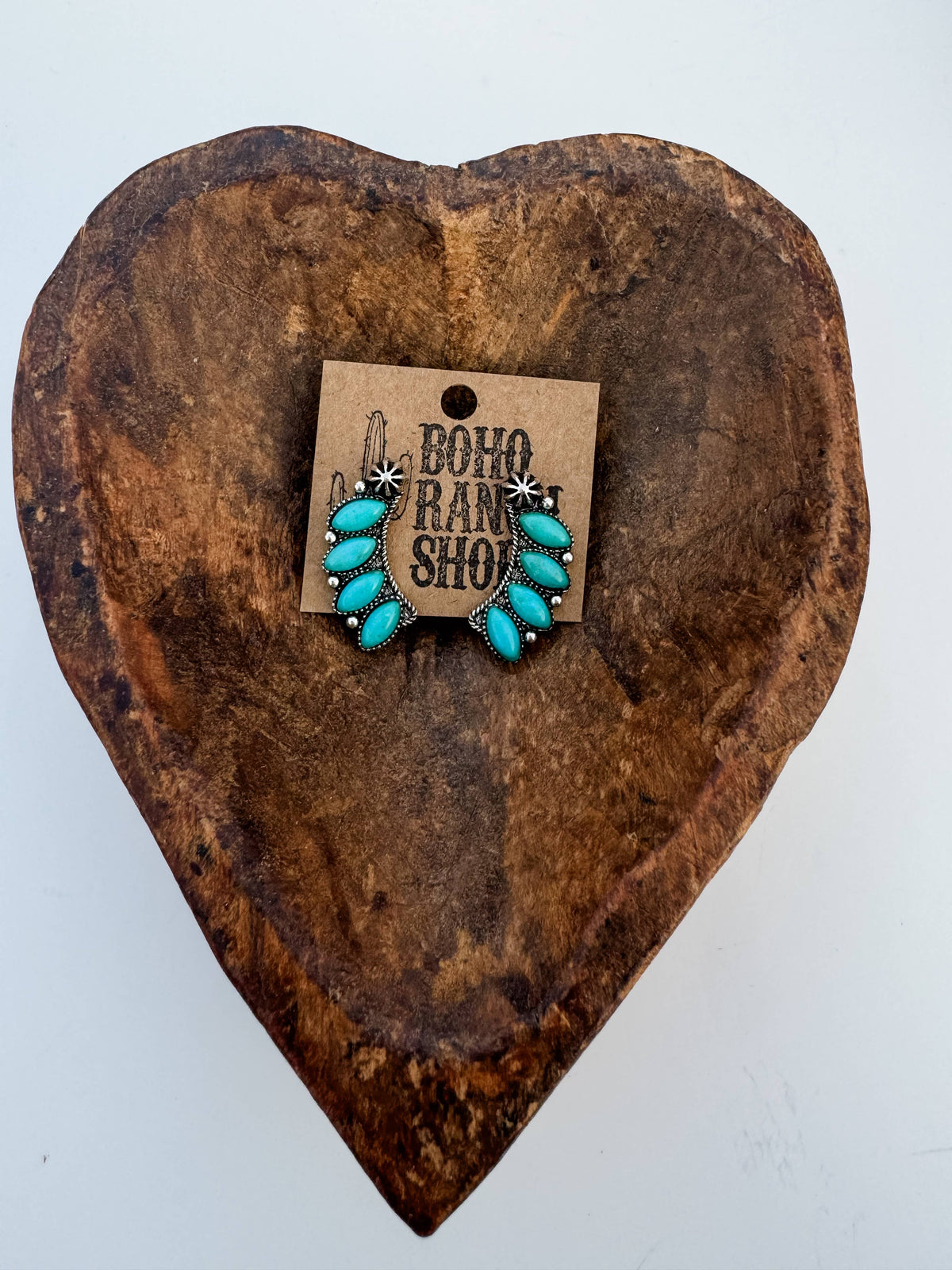 The Turquoise Concho Studs