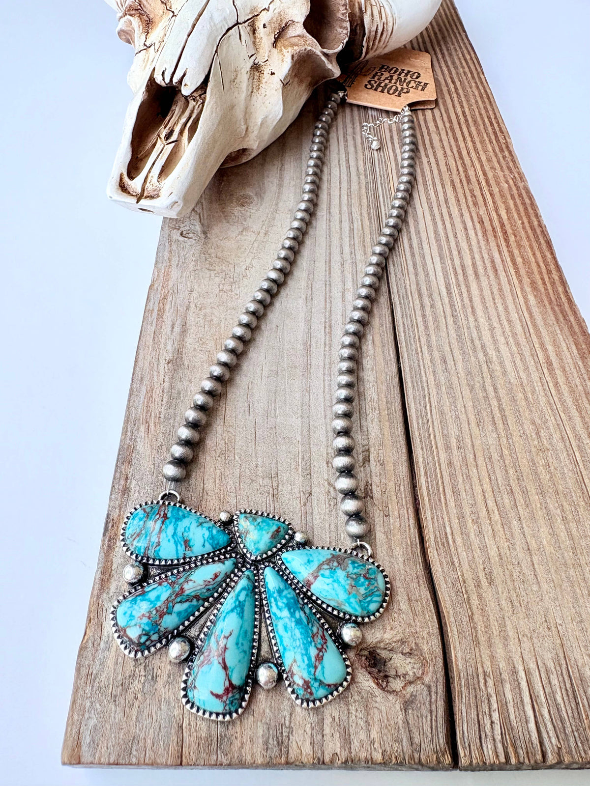 The Turquoise Squash Blossom Necklace