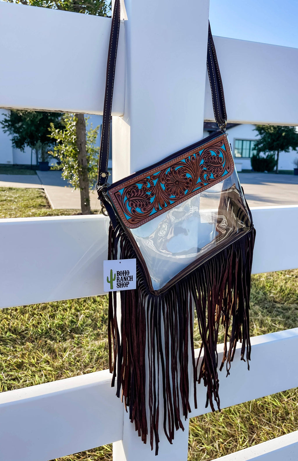 The Turquoise Tail Fringe Crossbody