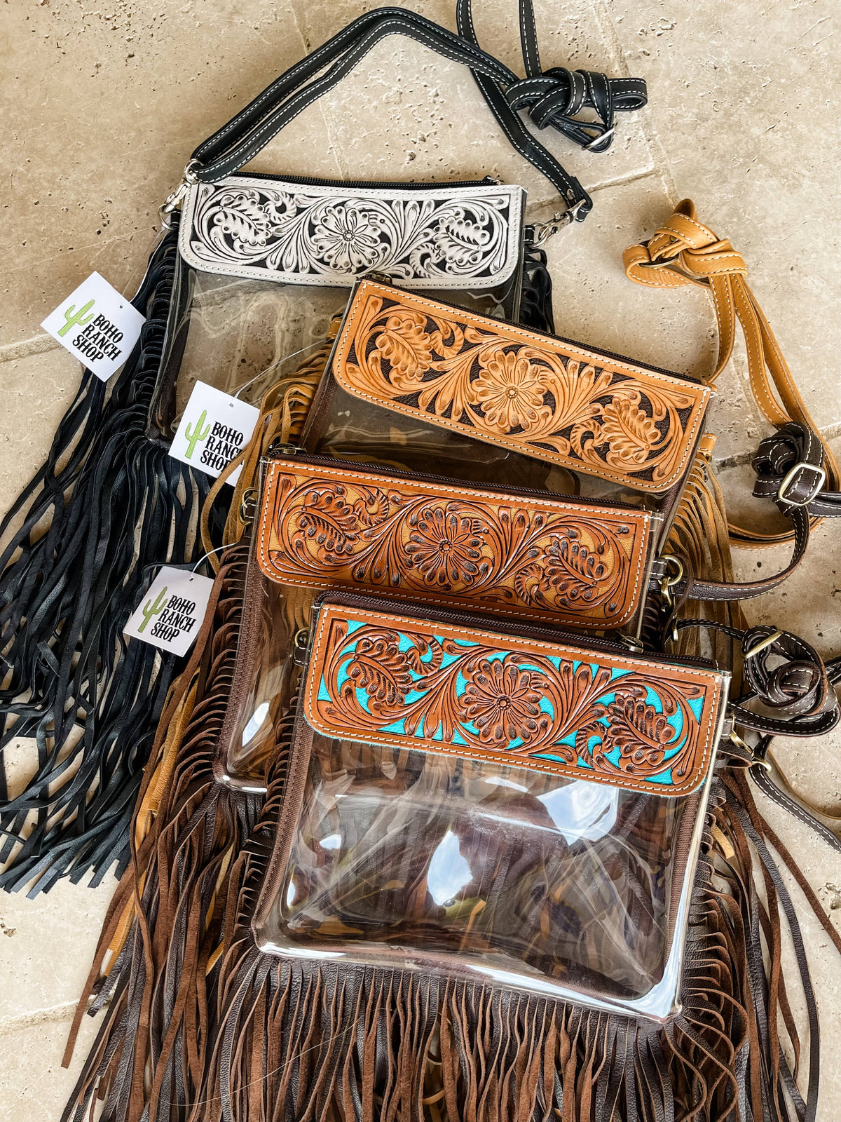 The Turquoise Tail Fringe Crossbody