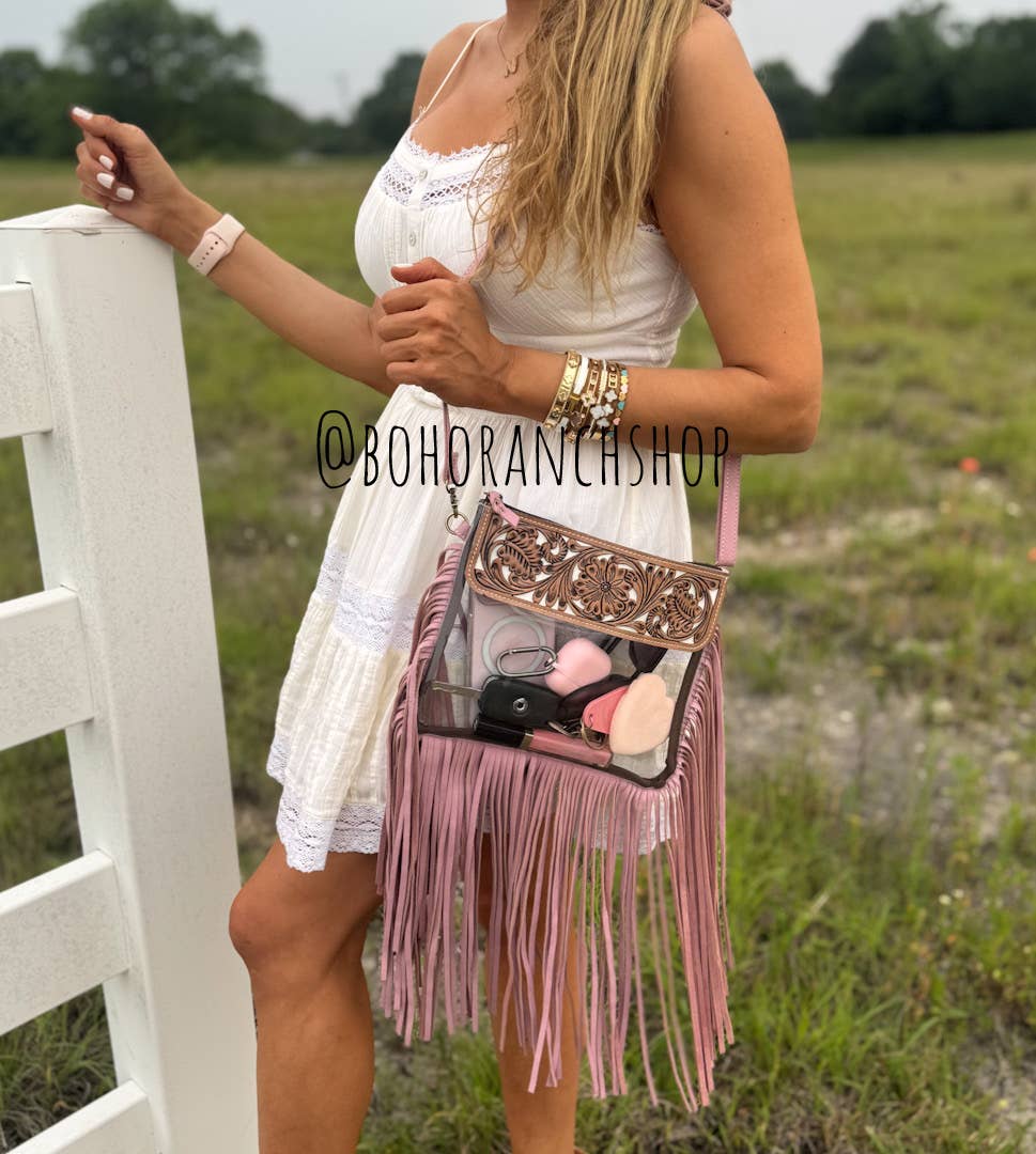 The Turquoise Tail Fringe Crossbody