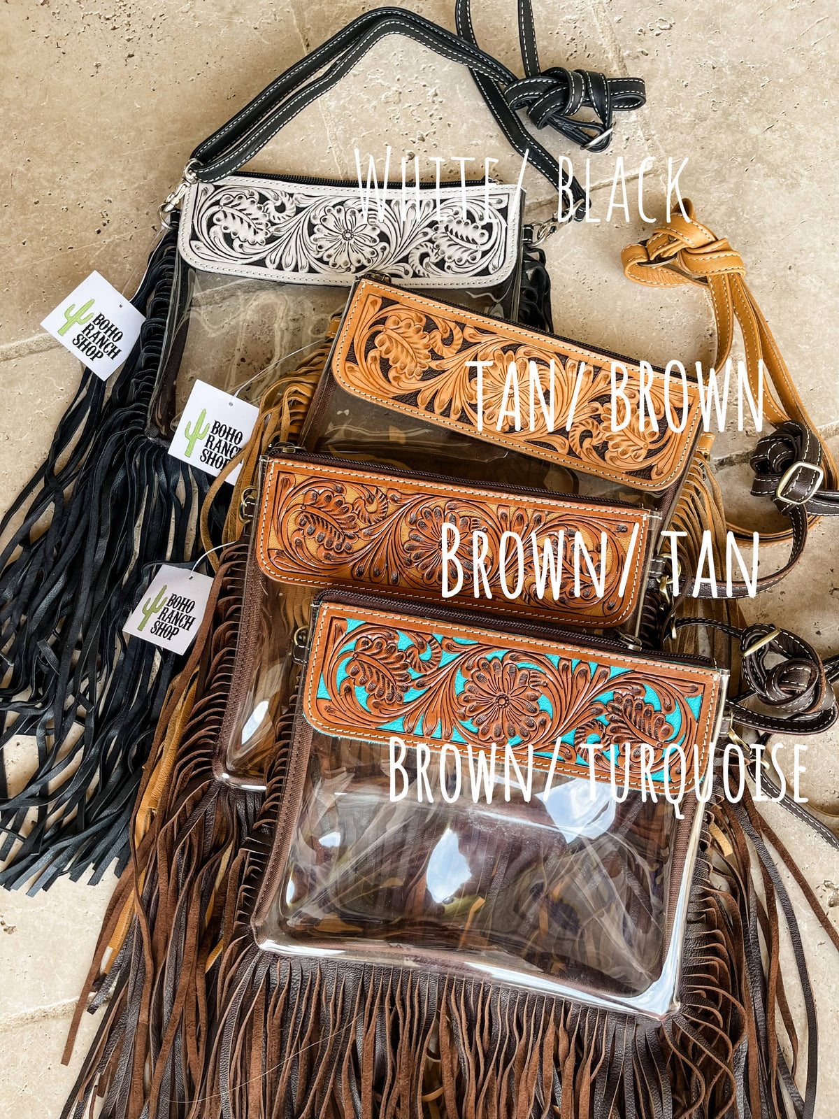 The Turquoise Tail Fringe Crossbody