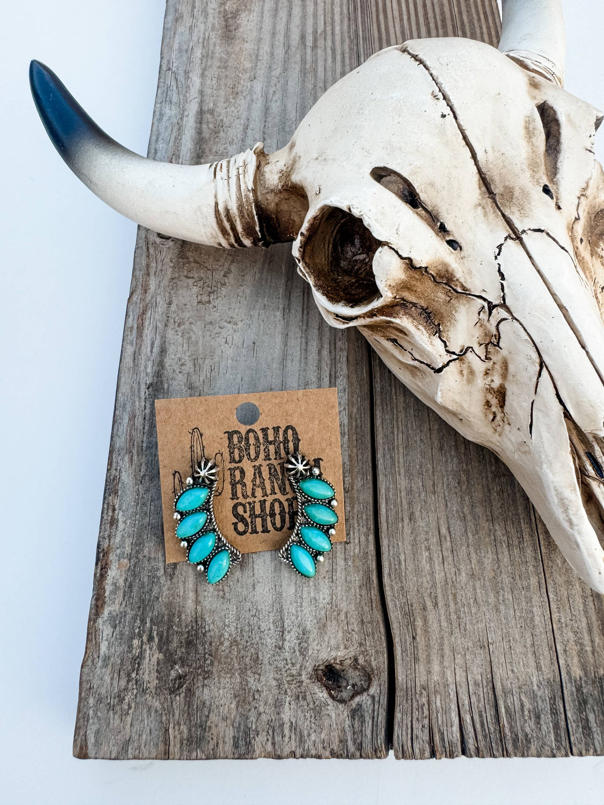 The Turquoise Concho Studs